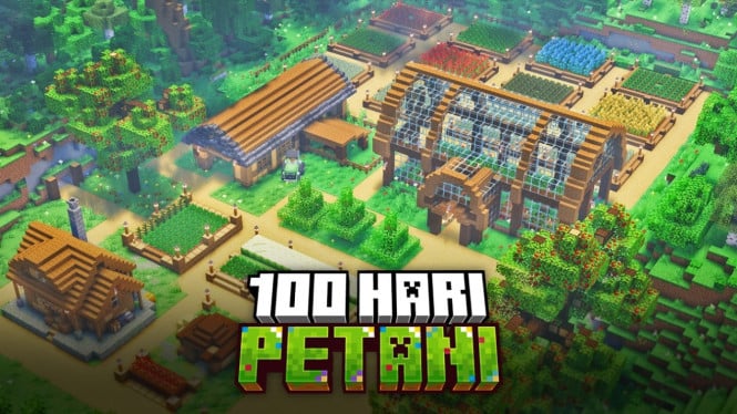 100 Hari Jadi Petani di Minecraft