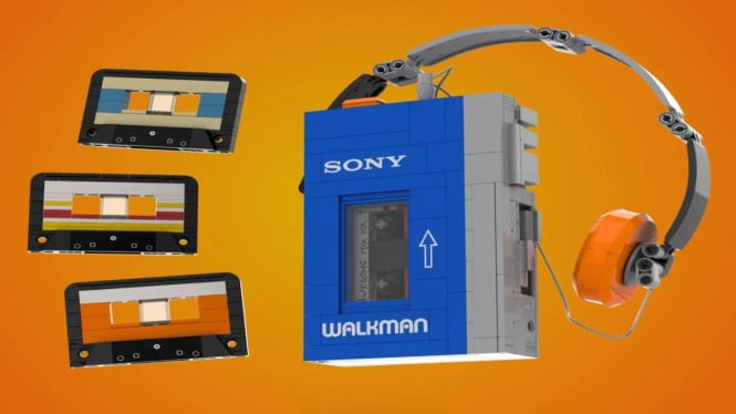 Nostalgia Retro! LEGO Sony Walkman Ini Punya Tombol Fungsional