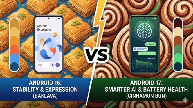 Android 16 vs Android 17