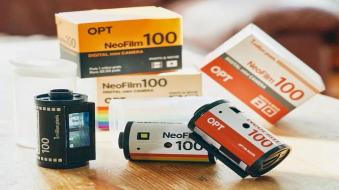 OPT100 NeoFilm: Kamera Digital Mini Unik Mirip Roll Film