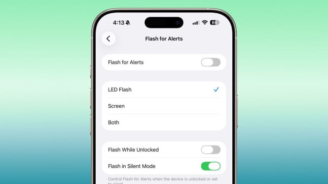 Cara Mengaktifkan Flash Notifikasi iPhone di iOS 26.2