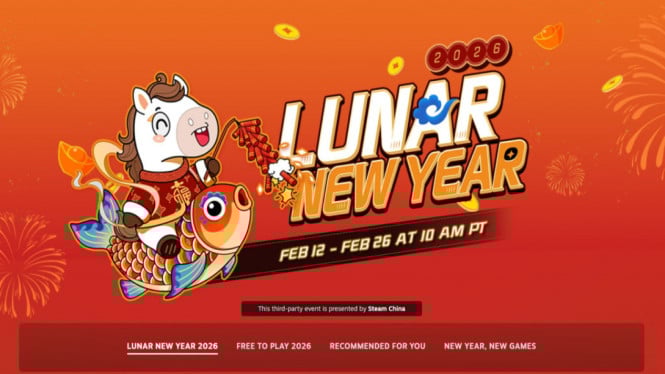 Diskon Steam Imlek 2026: Game PC Pilihan Turun Harga 90%!