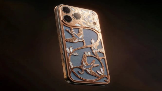 iPhone 17 Pro Caviar Wings of Love: Ponsel Emas 24 Karat