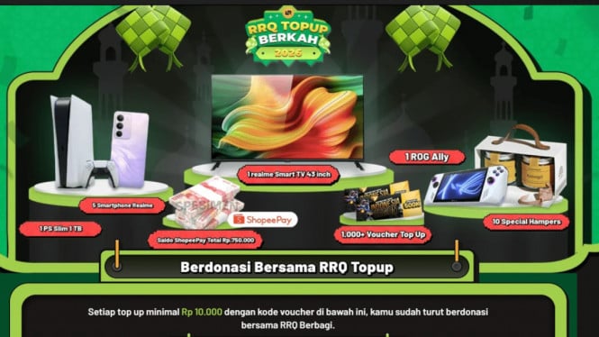 RRQ Topup Berkah 2026: Promo Game Sambil Berbagi di Ramadan