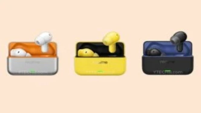 Realme Buds T500 Pro Bocor: Baterai 56 Jam & Fitur AI Mewah