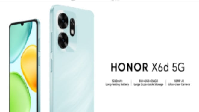 Honor X6d 5G Resmi Meluncur, HP 5G Murah Baterai Jumbo!