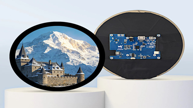 Layar Sentuh Bundar Waveshare Permudah Desain Interface Modern