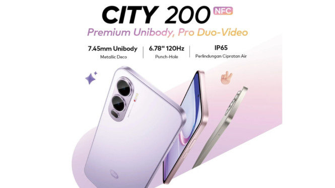 Itel City 200 Resmi di Indonesia, HP Baterai 5.200 mAh Harga Rp1,3 Juta!