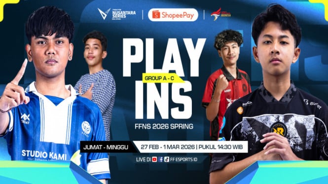 Play-Ins FFNS 2026 Spring: 36 Tim Rebutan Tiket ke Palembang!
