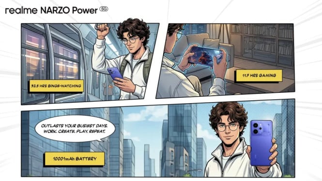 Realme Narzo Power 5G Rilis 5 Maret, Baterai 10.001mAh & Desain Mirip P4 Power!