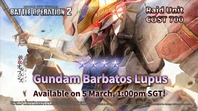 Gundam Barbatos Lupus Hadir di GBO2, Intip Skill Raid Unit Ini!