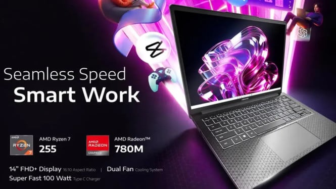 Advan Workplus AI Hadir dengan Ryzen 7 255, Harga Rp8,9 Juta!