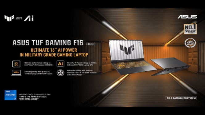 Rekomendasi Laptop Programmer: TUF Gaming F16 RTX 5070