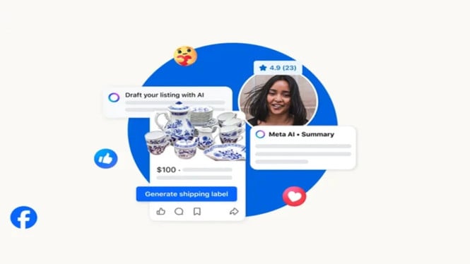 Jual Beli Lebih Cepat, Facebook Marketplace Rilis Fitur AI