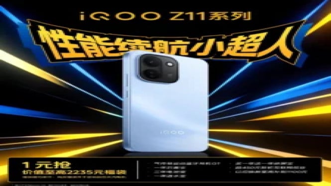 iQOO Z11 Bocor di Geekbench: Dimensity 8500 & Baterai 9020mAh