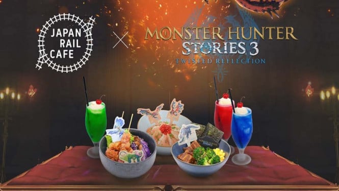 Seru! Kolaborasi Monster Hunter Stories 3 di Japan Rail Cafe
