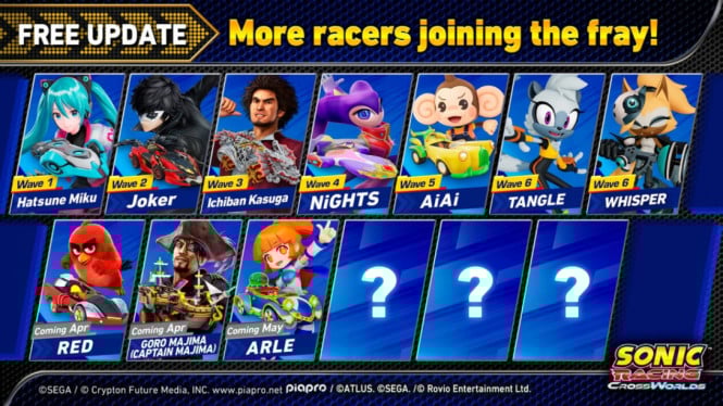 Sonic Racing: CrossWorlds Tambah Joker & Demo Gratis 19 Maret
