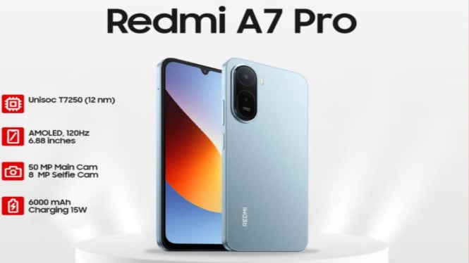 Redmi A7 Pro Rilis: HP Sejutaan dengan Baterai 6.000 mAh