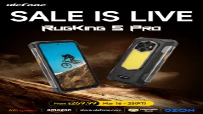 Ulefone RugKing 5 Pro: HP Baterai 20.000mAh Cuma $269