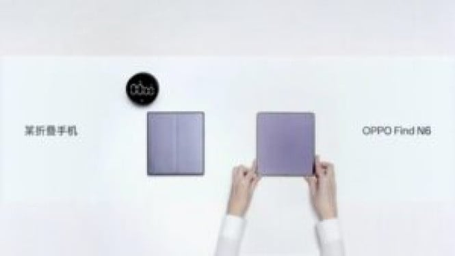 Oppo Find N6 Tantang Samsung Galaxy Z Fold 7, Pamer Layar Mulus