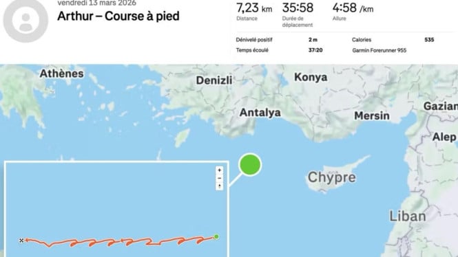 Kapal Induk Prancis Terbongkar Gara-gara Kru Upload Lari di Strava!