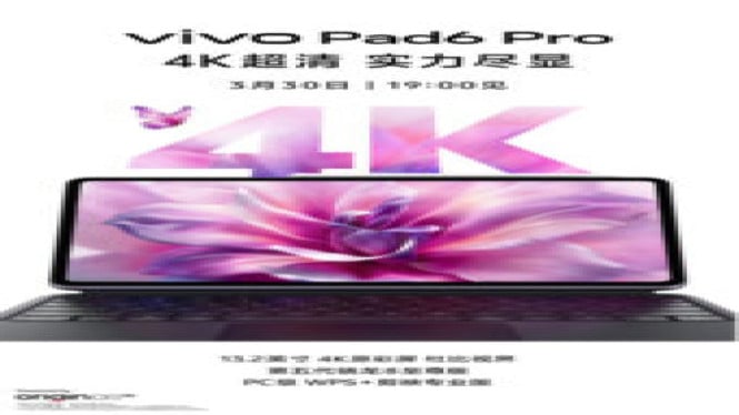 Vivo Pad 6 Pro Rilis 30 Maret, Tablet Super Produktif!