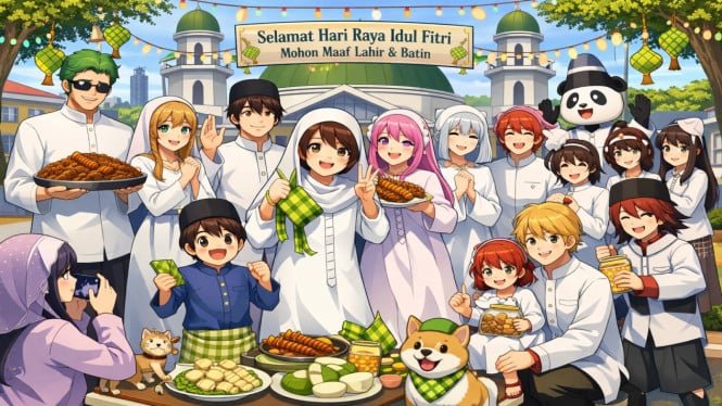 Rayakan Lebaran di Sakura School Simulator