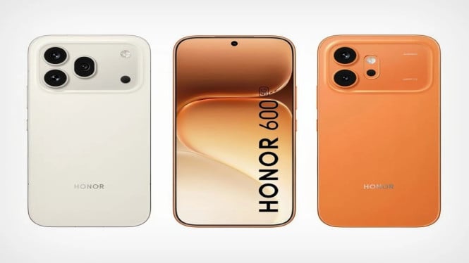 Honor 600 Pro: Desain iPhone 17 Pro, Baterai 9000mAh Super