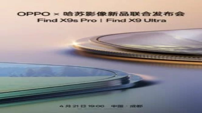 Resmi! Oppo Find X9 Ultra & X9s Pro Rilis 21 April Besok