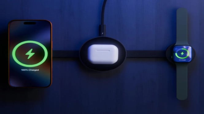 Solusi Praktis! Alain Trifold Charger Isi Daya 3 Perangkat Apple