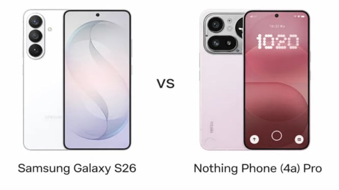 Galaxy S26 vs Nothing 4a Pro