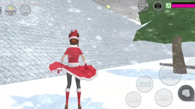 Musim Salju di Sakura School Simulator