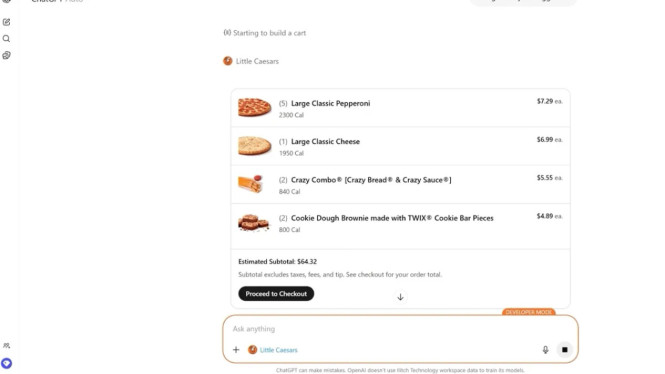 Pesan Pizza Little Caesars Kini Bisa Pakai ChatGPT, Makin Praktis!