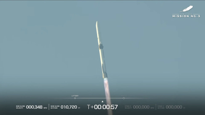 Blue Origin Sukses Reuni Roket New Glenn, Saingi SpaceX!