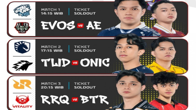 Jadwal MPL ID S17 Hari Ini: Nasib RRQ dan Misi Bangkit EVOS