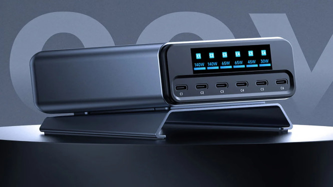 MUITAVY Gen2 300W GaN Charger: Power Hub 7 Port Paling Gahar!
