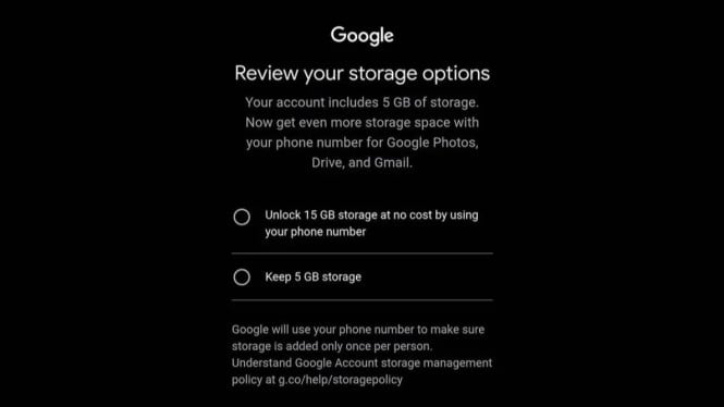 Tanpa Nomor HP, Google Cuma Kasih 5GB! Simak Perubahan Baru 2026