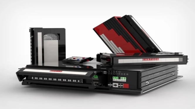 Nostalgia! LEGO VHS Player Ini Bisa Masukkan Kaset Video