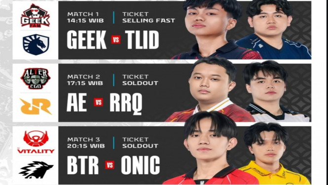 Jadwal MPL ID S17 Hari Ini: Rebutan Tiket Playoff MPL ID S17