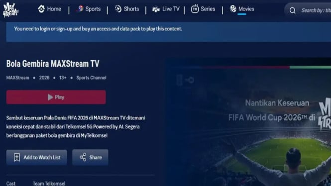 Nonton Piala Dunia 2026 Online? Ini Daftar Platform Streaming Resmi!