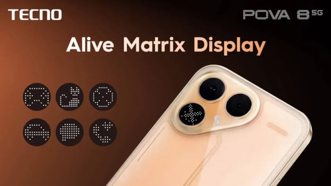 TECNO POVA 8 5G Rilis: Baterai 8.000mAh, Layar 144Hz & Fitur AI Canggih!