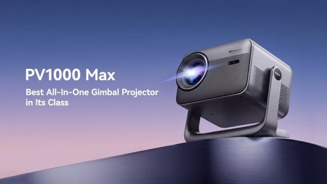 B‌lackview PV1000 Max Proyektor Pintar Hadirkan Hiburan Maksimal dengan Fitur All-in-One