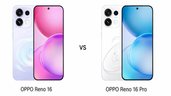 OPPO Reno 16 vs OPPO Reno 16 Pro