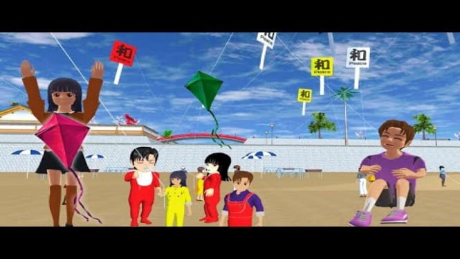 Cara Membuat Layang-Layang di Sakura School Simulator, Mudah dan Hasilnya Keren