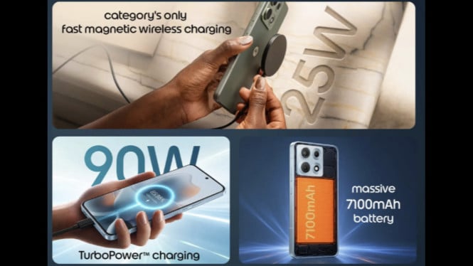 58 Jam Pakai Sekali Charge? Ini Spesifikasi Gila Motorola Edge 70 Max