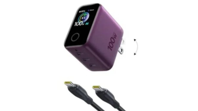 Baseus Rilis Charger GaN 100W Dark Cherry