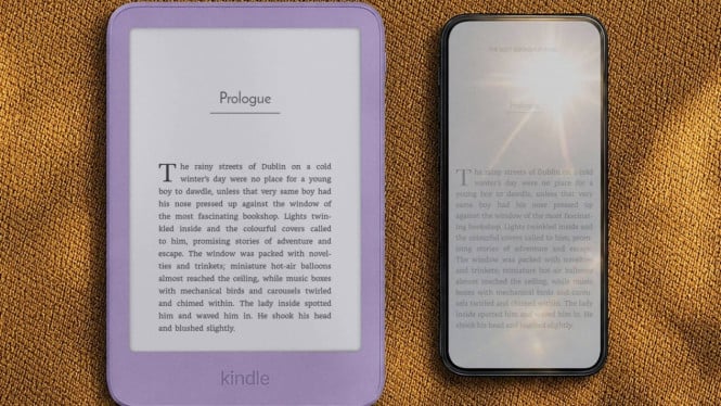 Amazon merombak total desain lini Kindle 2026 dengan layar flush dan opsi casing aluminium.