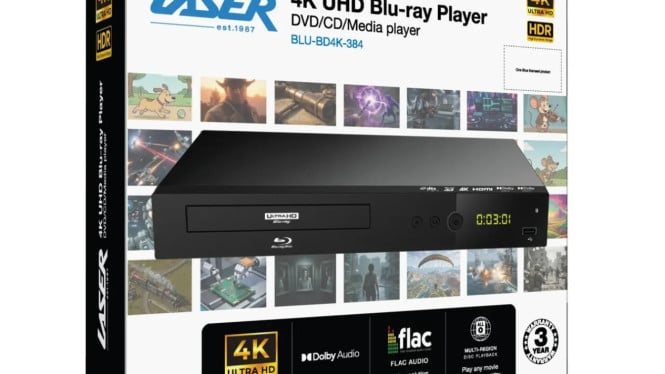 Laser BLU-BD4K-384 menawarkan dukungan HDR10 dan Dolby Vision di harga terjangkau.