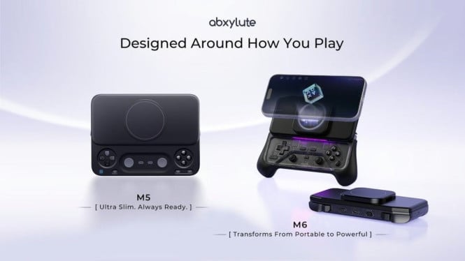 Abxylute M5 dan M6 hadir dengan desain magnetik untuk pengalaman gaming mobile yang lebih praktis.