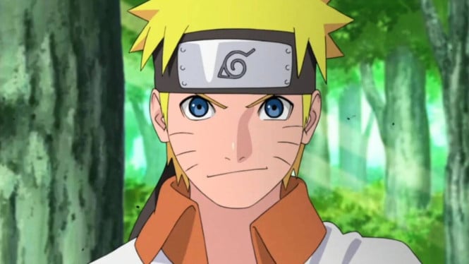 Karakter Naruto Uzumaki yang memikat jutaan penggemar melalui aksi ninja tradisional.